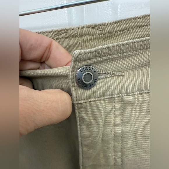 Women’s Duluth Trading Company Khaki work Pants Size 14 Workwear Utility Casual - Picture 3 of 7